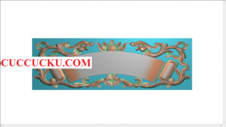 File CNC Cuốn Thư Bàn Thờ Ông Địa JDPaint CCK852-05821 2045 Kho mẫu CNC - Kho mẫu CNC