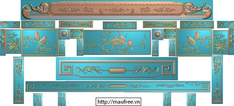 File CNC Bàn Ghế 14241 - Kho mẫu CNC