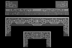 File CNC MẪU BÀN THỜ ĐÀO CÚC 12275 Đồ thờ - Kho mẫu CNC